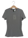 Vorschaubild 1 von T-Shirt Damen Gr. 34 Grau Rippstrick Basic Rundhals
