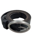 Vorschaubild 1 von Ledergürtel Schwarz Größe 95 Oval Schnalle