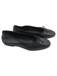 Vorschaubild 1 von Ballerinas Damen Gr. 39 Schwarz Leder Schleife
