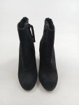Vorschaubild 2 von Damen Stiefelette Schwarz Gr. 38 Wildleder Blockabsatz