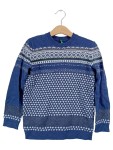 Vorschaubild 1 von Benetton Pullover Norwegermuster Blau Gr. 110