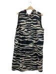 Vorschaubild 1 von Sommerkleid Zebra Muster Schwarz Weiß Gr. 42