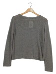 Vorschaubild 1 von Pullover Gr. 38 Grau Melange Rundhals Langarm