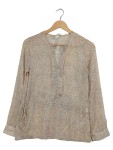 Vorschaubild 1 von Bluse Blumenmuster Langarm Beige Gr. 36