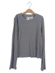 Vorschaubild 1 von Langarmshirt Rippstrick Gr. 34 Grau Basic
