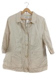 Vorschaubild 1 von Blazer Gr. 42 Beige Rüschen Knöpfe