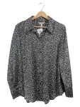Vorschaubild 1 von Hemdbluse Gr. 40 schwarz-weiß Tupfen Langarm