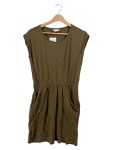 Vorschaubild 1 von Sommerkleid Khaki Gr. 36 Tunnelzug Taschen