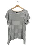Vorschaubild 1 von T-Shirt Damen Gr. 34 grau gestreift Casual