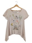 Vorschaubild 1 von T-Shirt Gr. 38 Blumenprint Beige Romantisch
