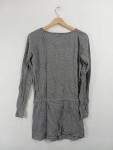 Vorschaubild 2 von Strickkleid Gr. 38 grau meliert Bindegürtel