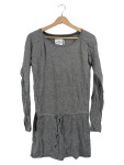Vorschaubild 1 von Strickkleid Gr. 38 grau meliert Bindegürtel