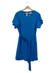 Vorschaubild 1 von Sommerkleid Blau Rüschenärmel Gr. 38