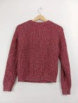 Vorschaubild 2 von Pullover Rundhals Strickpullover Melange Rot Gr. 38