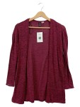Vorschaubild 1 von Strickjacke Melange Rot Gr. 34 Offene Vorderseite