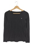 Vorschaubild 1 von Pullover Langarm Schwarz Logo Stickerei Gr. 38