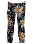 Vorschaubild 1 von Damen Leggings Blumenmuster Gr. 40 Dunkelblau