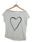 Vorschaubild 1 von T-Shirt Herzprint Weiß Gr. 38