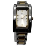 Vorschaubild 1 von Armbanduhr Damen Silber Goldfarben Rechteckig