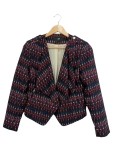 Vorschaubild 1 von Blazer Damen Gr. 38 gemustert schwarz rot