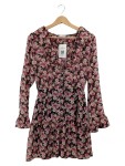 Vorschaubild 1 von Sommerkleid Blumenmuster Rüschen Viskose Gr. 36