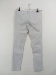 Vorschaubild 2 von Stoffhose Damen Grau Gr. W30/38/M Baumwolle Uni Casual Alltag Logo Knopf