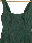 Vorschaubild 3 von Cocktailkleid Gr. 44 dunkelgrün Jacquard Rüschen