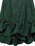 Vorschaubild 4 von Cocktailkleid Gr. 44 dunkelgrün Jacquard Rüschen