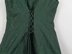Vorschaubild 5 von Cocktailkleid Gr. 44 dunkelgrün Jacquard Rüschen