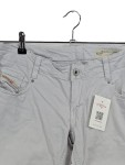 Vorschaubild 3 von Stoffhose Damen Grau Gr. W30/38/M Baumwolle Uni Casual Alltag Logo Knopf