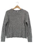 Vorschaubild 1 von Pullover Gr. 36 Melange Grau Rundhals Langarm