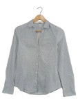 Vorschaubild 1 von Hemdbluse Blau Gestreift Punkte Damen Gr. 36