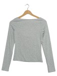 Vorschaubild 2 von Langarmshirt grau Schleife Gr. 158