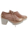 Vorschaubild 1 von Schnürschuhe Damen 39 Rosa Glitzer Plateau Blockabsatz