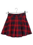 Vorschaubild 1 von Faltenrock Tartan kariert rot schwarz Gr. 34