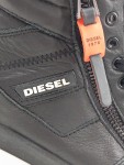 Vorschaubild 3 von High-Top Sneaker Herren Gr. 42 Schwarz Leder Schnürung Reißverschluss Uni