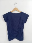 Vorschaubild 2 von Kinder T-Shirt Gr. 146 Blau Schmetterling Blumen
