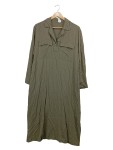 Vorschaubild 1 von Blusenkleid Olivgrün Gr. 38 Langarm Hemdkleid