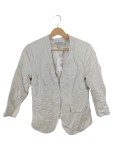 Vorschaubild 1 von Blazer Gr. 40 hellgrau meliert Viskose Leinen