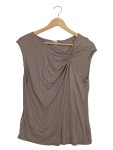 Vorschaubild 1 von Damen Top Gr. 36 Viskose Raffung Braun Casual