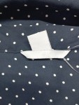 Vorschaubild 3 von Bluse Polka Dot Schleife Ärmellos Dunkelblau Gr. 36
