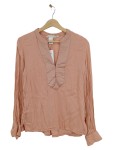 Vorschaubild 1 von Bluse Tunika V-Ausschnitt Langarm Rosa Gr. 34