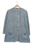 Vorschaubild 1 von Strickjacke Gr. 42 blau gemustert Langarm