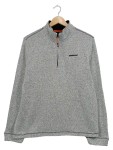 Vorschaubild 1 von Fleecepullover Herren Grau Gr. 50/L Polyester Meliert Casual Langarm