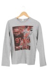 Vorschaubild 1 von Langarmshirt Kinder 164 Grau Casual Urban Baumwolle Print