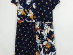 Vorschaubild 3 von Sommerkleid Blumenmuster Schwarz Gr. 38
