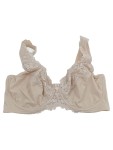 Vorschaubild 1 von BH Creme Spitze Beige Gr. 85D Polyamid Elasthan Uni Klassisch Alltag