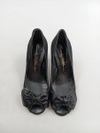 Vorschaubild 2 von Peeptoes Damen Gr. 37 Schwarz Leder Slip-On 8 cm Elegant Uni