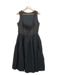 Vorschaubild 1 von Dirndl Trachtenkleid Gr. 44 schwarz Stickerei