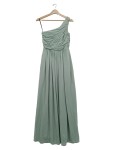 Vorschaubild 2 von Abendkleid One-Shoulder lang grau gerafft Gr. 36